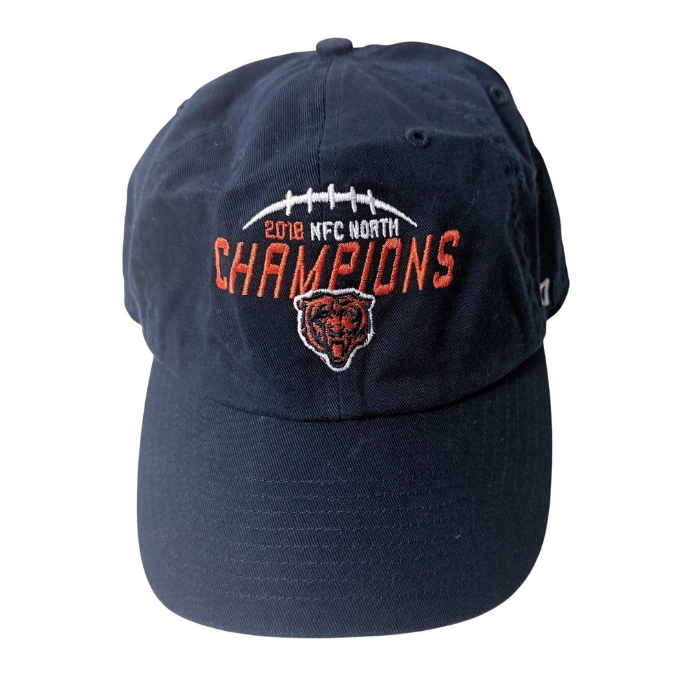 Chicago Bears 2018 NFC North Champions Hat 47 Brand Navy Blue Adjustable Cap